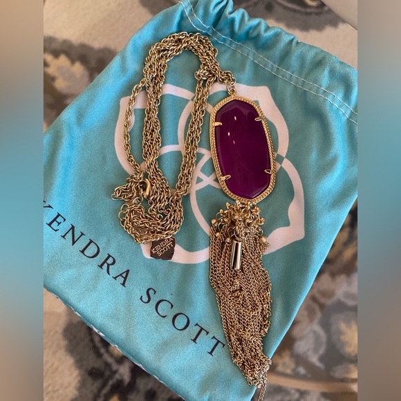 Kendra Scott Rayne Tassel Purple Pendant - Picture 3 of 7
